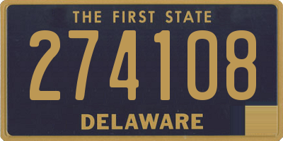 DE license plate 274108
