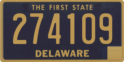 DE license plate 274109