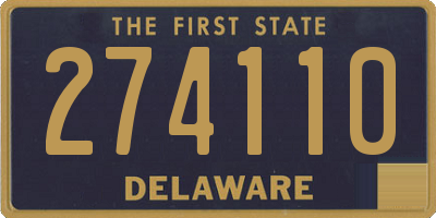 DE license plate 274110