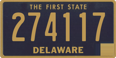 DE license plate 274117