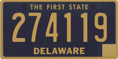 DE license plate 274119