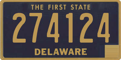DE license plate 274124