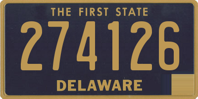 DE license plate 274126