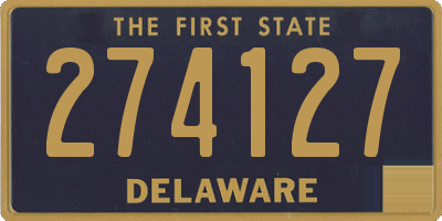 DE license plate 274127