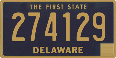DE license plate 274129