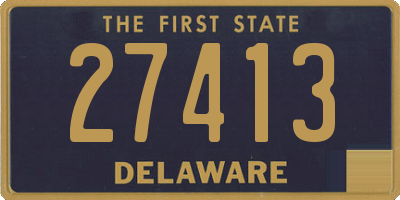 DE license plate 27413