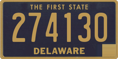 DE license plate 274130