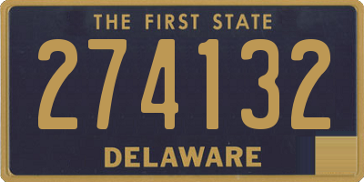 DE license plate 274132