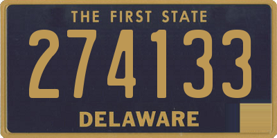 DE license plate 274133