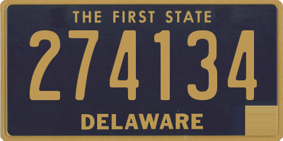 DE license plate 274134