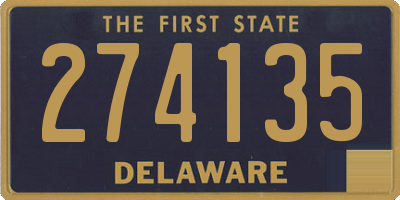 DE license plate 274135