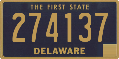 DE license plate 274137