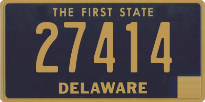 DE license plate 27414