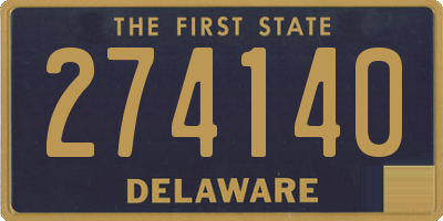 DE license plate 274140