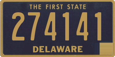 DE license plate 274141