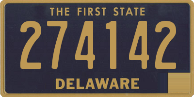 DE license plate 274142