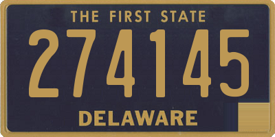 DE license plate 274145