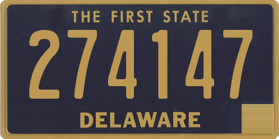 DE license plate 274147