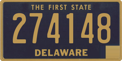 DE license plate 274148