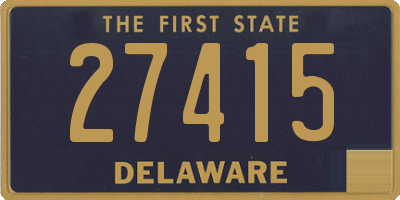 DE license plate 27415