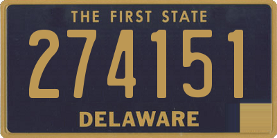 DE license plate 274151