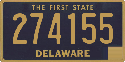 DE license plate 274155