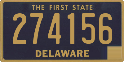 DE license plate 274156