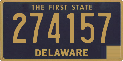 DE license plate 274157