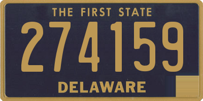 DE license plate 274159