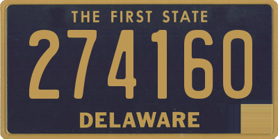 DE license plate 274160
