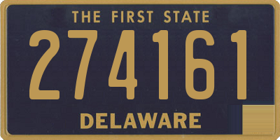 DE license plate 274161