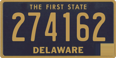 DE license plate 274162