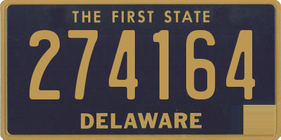 DE license plate 274164