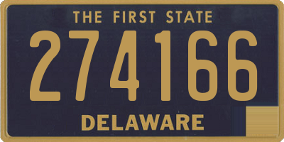 DE license plate 274166