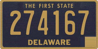 DE license plate 274167