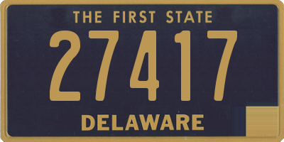 DE license plate 27417