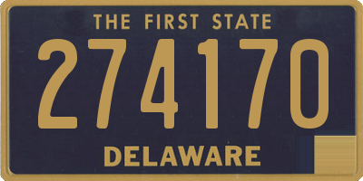 DE license plate 274170