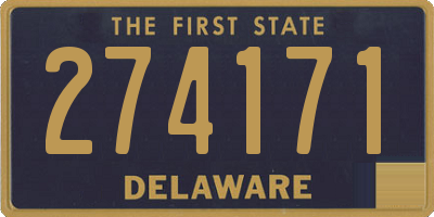 DE license plate 274171