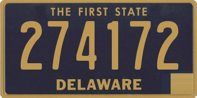 DE license plate 274172