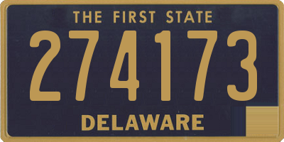 DE license plate 274173