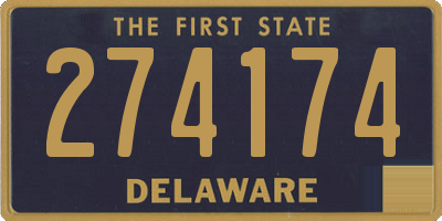 DE license plate 274174