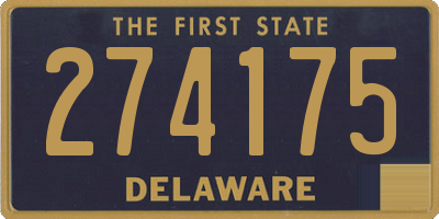 DE license plate 274175