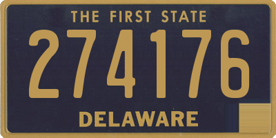 DE license plate 274176