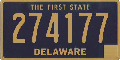 DE license plate 274177
