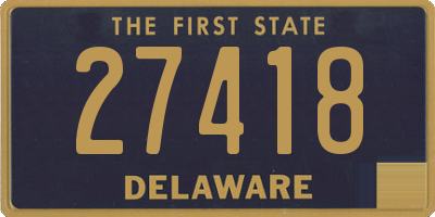 DE license plate 27418