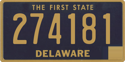 DE license plate 274181
