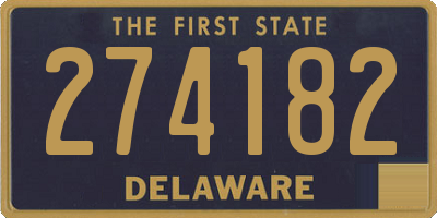 DE license plate 274182