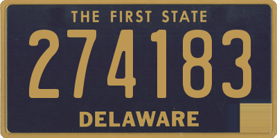DE license plate 274183