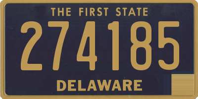 DE license plate 274185