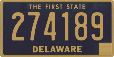 DE license plate 274189